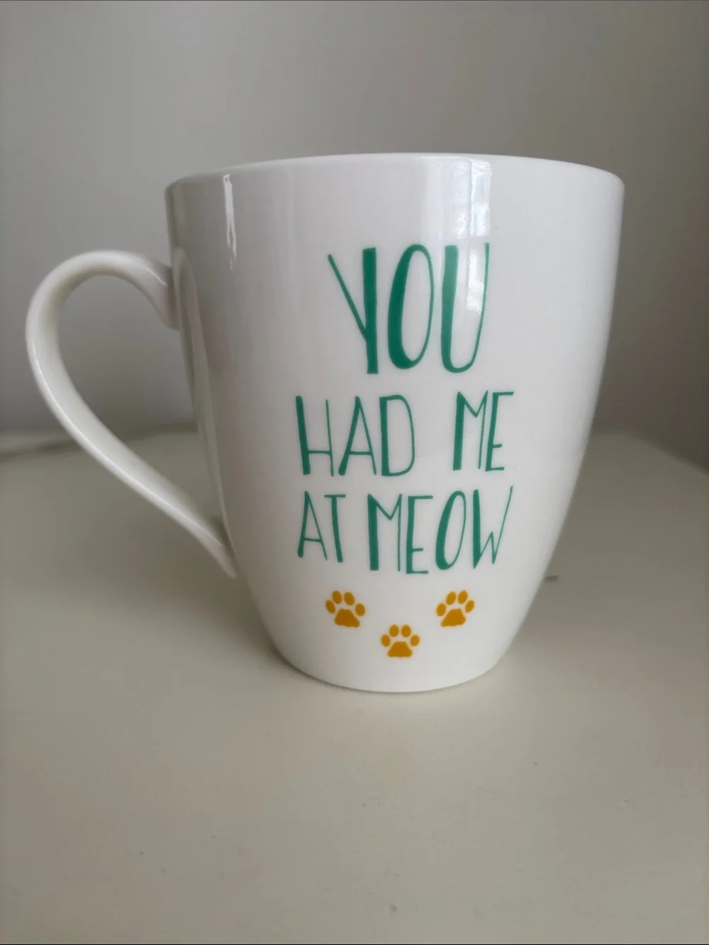 YOU HAD ME AT MEOW PFALTZGRAFF Coffee Mug Cup Cat Paws Cat Lover Gift